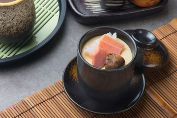 chawanmushi, steamed egg custard, japanese food