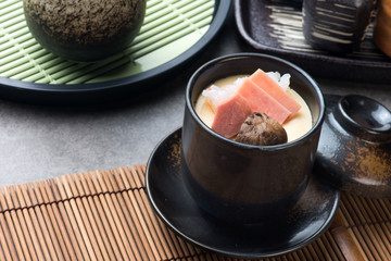 chawanmushi, steamed egg custard, japanese food