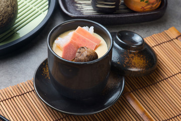 chawanmushi, steamed egg custard, japanese food