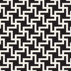 Vector seamless geometric pattern. Simple abstract lines lattice. Repeating elements stylish background