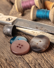 scissors and sewing accessories