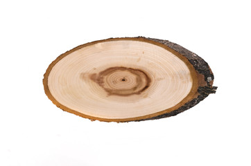 Wooden stand under the hot isolated on white background. Kitchenware.