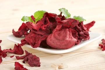 beetroots on wooden background