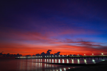 Beautiful sky at twilight time for background