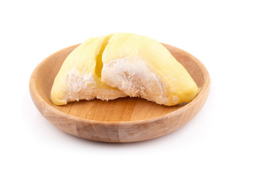 King of fruits, Durain isolated on the white background
