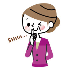 内緒　秘密　ミドル女性