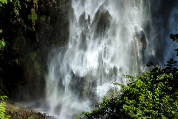 Waterfall in Himalayas, Nepal, Annapurna Conservation Area