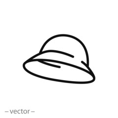 female panama, icon vector