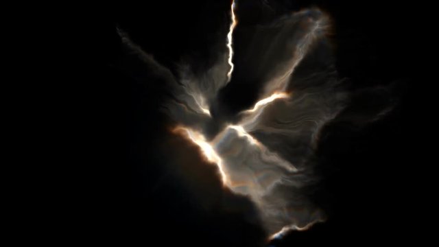Bright electrical in a dark background