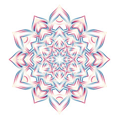 Gradient abstract mandala