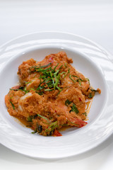 steamed Shrimp with curry paste