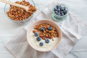 Joghurt mit Müsli 