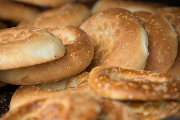 bunch of naan flat breads closeup
