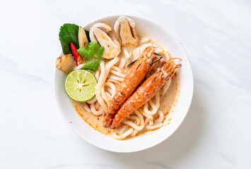 spicy shrimps udon ramen noodle (Tom Yum Goong)