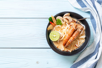 spicy shrimps udon ramen noodle (Tom Yum Goong)