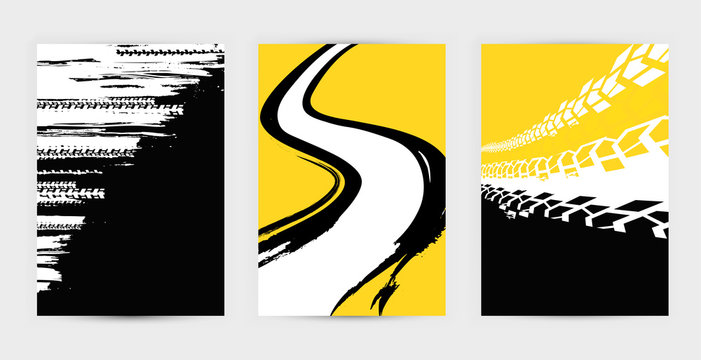 Grunge Tire Posters Set 17-21