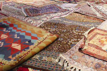 traditional handmade carpets on sale, Turkey