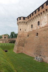 Walls of the Medieval castle of Gradara (Pesaro- Italy)
