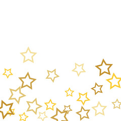 Colorful Stars Confetti, Mystery Sparkling Vector Background. Trendy Glowing Magic Glitter, Lights. Festive Falling Colorful Stars Confetti for Ads, Posters. 