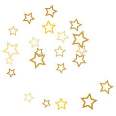 Colorful Stars Confetti, Mystery Sparkling Vector Background. Trendy Glowing Magic Glitter, Lights. Festive Falling Colorful Stars Confetti for Ads, Posters. 