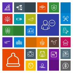 Modern, simple, colorful vector icon set with cardboard, house, microscope, tag, box, package, medical, grizzly, health, architecture, head, account, frame, animal, wild, fashion, female, woman icons