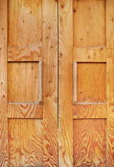 Fototapeta premium a brown wood old door