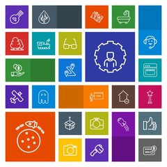 Modern, simple, colorful vector icon set with balance, money, map, road, planet, route, dollar, new, web, success, instrument, rocket, box, location, investment, medal, musical, film, mobile, go icons