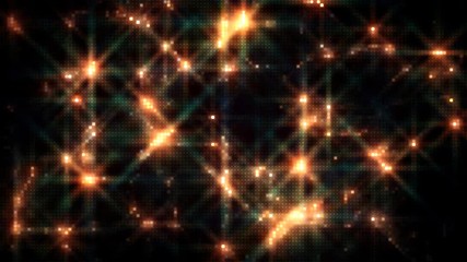 Bright flare effects in a dark background