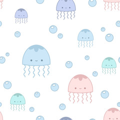 Pattern with jellyfish