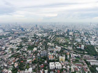 Aerial view of urban city.