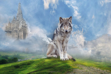 Wolf on the field