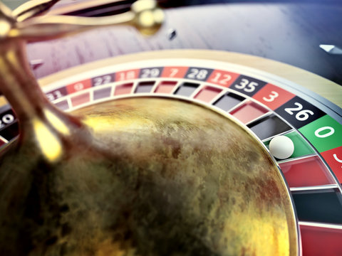 throw on roulette wheel in online casino table
