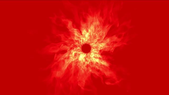 4k Fire tunnel hole space,gas stoves particle energy heat power background,swirl flame halo,terror hell gates.