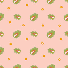 Oriental Seamless Pattern TATAR ORNAMENT PINK Color Vector Illustration for Birthday and Wedding Decor, Print for scrapbooking and greetings