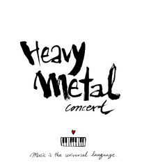 음악회 포스터 / 손으로 그린 음악 일러스트