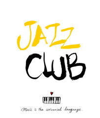 음악회 포스터 / 손으로 그린 음악 일러스트