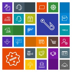 Modern, simple, colorful vector icon set with parachuting, label, sport, ball, sky, warning, tipper, downstairs, air, nature, hit, aviation, hook, transport, upstairs, transportation, monitor icons