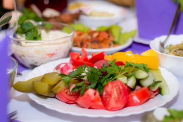 vegetable, salad, food, lettuce, vegetable, slicing