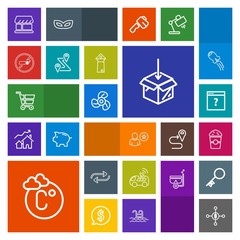 Modern, simple, colorful vector icon set with unknown, cafe, vehicle, dollar, navigation, fahrenheit, fan, investment, finance, replacement, page, internet, satellite, substitute, online, white icons