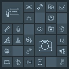 Modern, simple, dark vector icon set with boat, internet, computer, landscape, forest, web, sea, profile, chart, plane, laptop, infographic, nature, travel, cabinet, home, weight, apartment, go icons