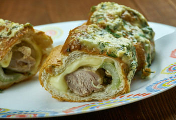 Milanesa Stuffed Garlic Bread