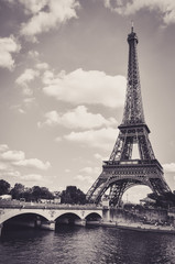 The Eiffel Tower : a Famous Iron Sculpture, Symbol of Paris - 205369284
