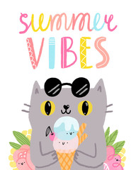 Summer vibes illustration