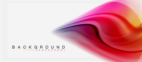 Swirl fluid flowing colors motion effect, holographic abstract background