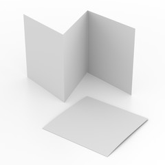 Three Leaf Flyer, Brochure Or Leaflet