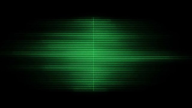 Green audio effects in a dark background