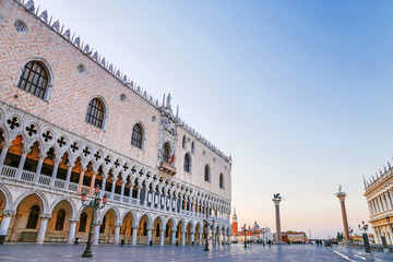 Fototapeta premium Morning view of San Marco Square in Venice. Italy