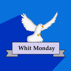 Illustration of elements of Whit Monday Background
