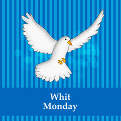 Illustration of elements of Whit Monday Background