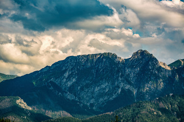 Giewont Mountain, Inspiring Mountains Landscape in summer Tatras, Poland